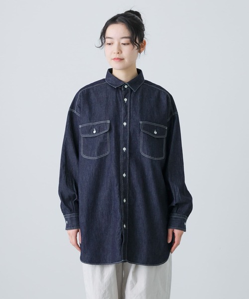 かぐれ（kagure）/デニムプルオーバーシャツの通販は シャツ