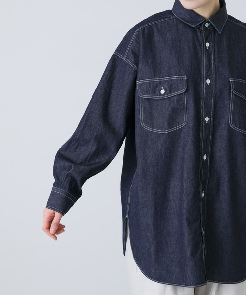 【かぐれ】デニムワークシャツ かぐれ｜デニムワークシャツ | Rakuten Fashion(楽天