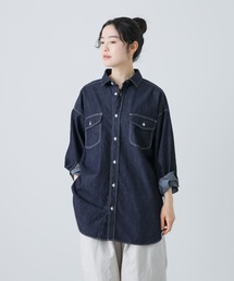 かぐれ　ブラウス　ネイビー かぐれ｜かぐれ（レディース）のシャツ/ブラウス（ブルー