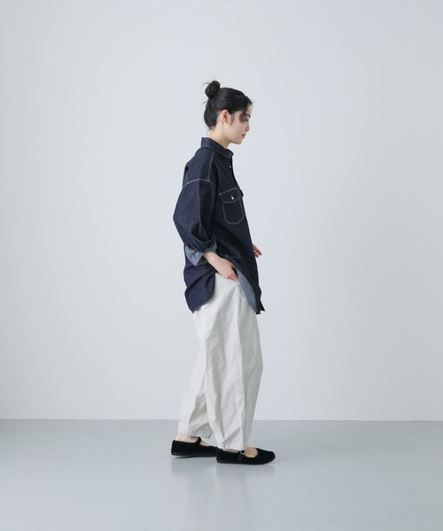 かぐれ / かぐれ デニムワークシャツ MASONPRINCE】ヴィンテージ加工 色落ち テーパード デニムパンツ