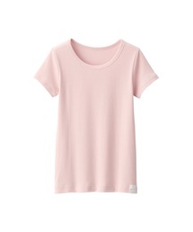 無印良品(ムジルシリョウヒン)のキッズ さらっと綿クルーネックTシャツ【インナー】(インナーウェア/肌着)