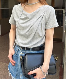 solleim | ストラップ付ドレープTシャツ(Tシャツ/カットソー)