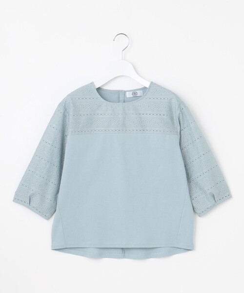 J.PRESS(ジェイプレス)の「【洗える】スムースジャージー 刺繍 カットソー(Tシャツ/カットソー・レディース・ライトグレー系/ライトグリーン系/ホワイト系/ダルブルー系・T15/T13)」の17枚目の写真