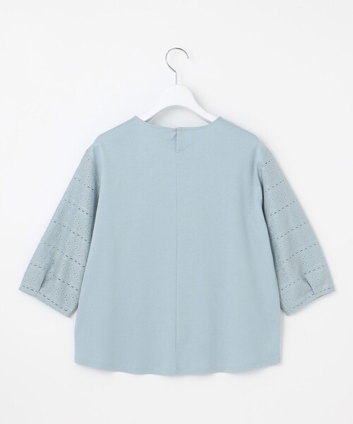 J.PRESS(ジェイプレス)の「【洗える】スムースジャージー 刺繍 カットソー(Tシャツ/カットソー・レディース・ライトグレー系/ライトグリーン系/ホワイト系/ダルブルー系・T15/T13)」の18枚目の写真