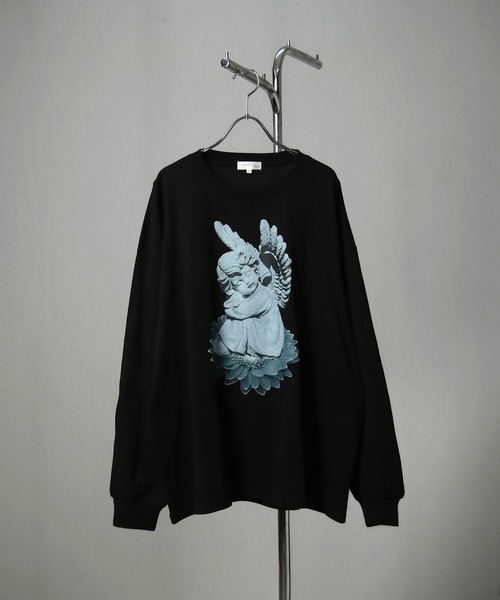 NILWAY（ニルウェイ）の「アソートグラフィック 長袖 ロング Tシャツ ロンT（Tシャツ/カットソー・メンズ・ブラック/ホワイト系/ホワイト系1/ホワイト系2/グレー系2/グレー系/ブラック系2/チャコール/ブラック系/ホワイト/ブラック系1/グレー系1・MEDIUM/LARGE）」の9枚目の写真