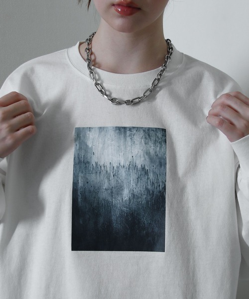 NILWAY（ニルウェイ）の「アソートグラフィック 長袖 ロング Tシャツ ロンT（Tシャツ/カットソー・メンズ・ブラック/ホワイト系/ホワイト系1/ホワイト系2/グレー系2/グレー系/ブラック系2/チャコール/ブラック系/ホワイト/ブラック系1/グレー系1・MEDIUM/LARGE）」の17枚目の写真