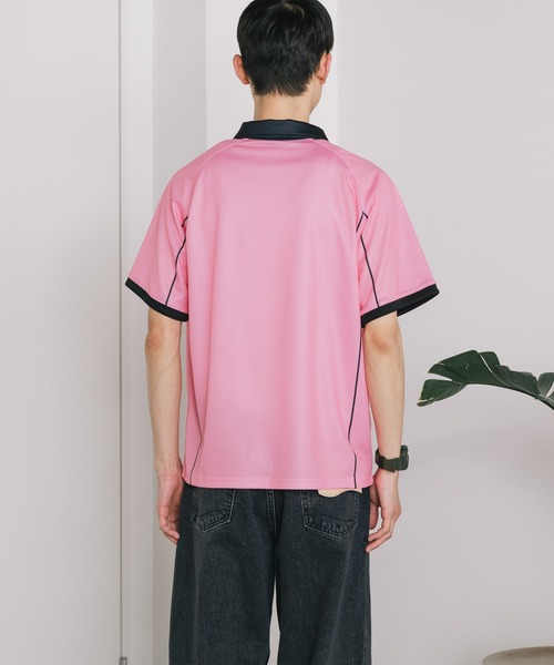 SPLR(エス・ピー・エル・アール)の「SPLR/エスピーエルアール Soccer Game Shirts Tシャツ(Tシャツ/カットソー・メンズ・ピンク/ブラック・XL/L/M)」の22枚目の写真
