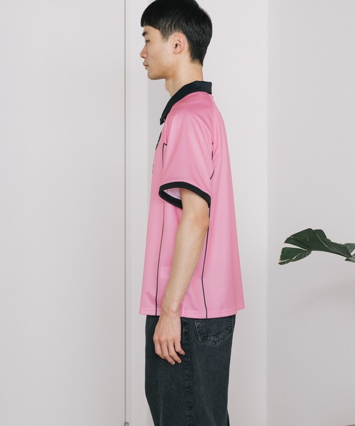 SPLR(エス・ピー・エル・アール)の「SPLR/エスピーエルアール Soccer Game Shirts Tシャツ(Tシャツ/カットソー・メンズ・ピンク/ブラック・XL/L/M)」の21枚目の写真