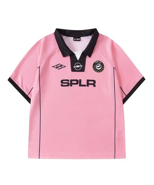 SPLR(エス・ピー・エル・アール)の「SPLR/エスピーエルアール Soccer Game Shirts Tシャツ(Tシャツ/カットソー・メンズ・ピンク/ブラック・XL/L/M)」の12枚目の写真