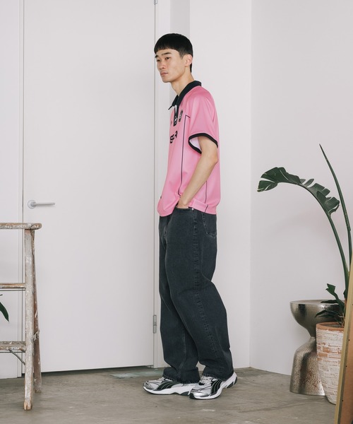 SPLR(エス・ピー・エル・アール)の「SPLR/エスピーエルアール Soccer Game Shirts Tシャツ(Tシャツ/カットソー・メンズ・ピンク/ブラック・XL/L/M)」の18枚目の写真