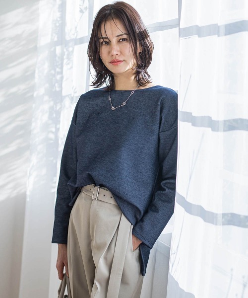 LAUTREAMONT / ロートレアモン 【WEB限定】ふわっと毛布のぬくもりカットソー≪洗濯機で洗える≫ WEB限定】ふわっと毛布のぬくもりカットソー≪洗濯機で洗える