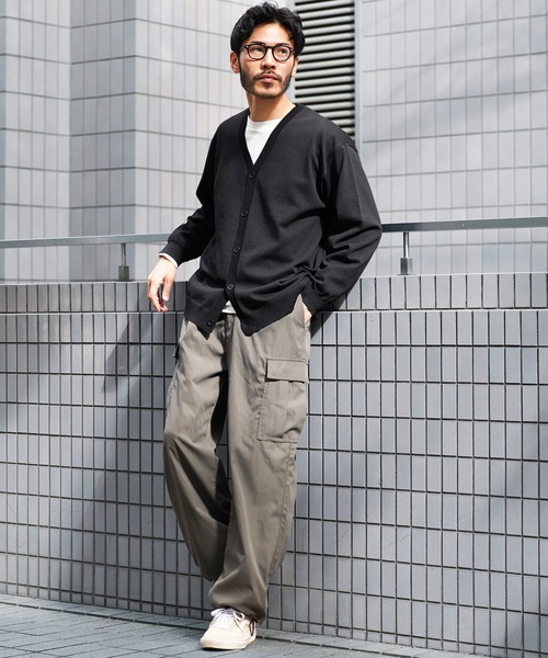 jiggys shop(ジギーズショップ)の「タンブラー乾燥対応 タフニット ドライタッチ カーディガン(カーディガン/ボレロ・メンズ・キャメル/ライトグレー/ネイビー/ブルー系その他/グレー系その他2/チャコールグレー/グレー系その他/ブラック/カーキ・LARGE/MEDIUM/X-LARGE/SMALL)」の16枚目の写真