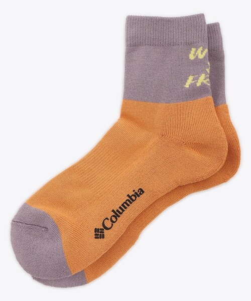 Columbia(コロンビア)の「Columbia/エンジョイマウンテンライフミッドソックス/コロンビア/靴下/アシンメトリー/抗菌防臭加工(ソックス/靴下・レディース・グリーン/ホワイト/パープル・S/M/L/XL)」の1枚目の写真