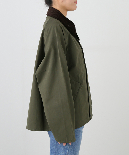 Spick & Span（スピックアンドスパン）の「《一部店舗+WEB限定》Barbour/バブアーos transporter casual jacket（その他アウター・レディース・カーキ/ネイビー・SMALL）」の4枚目の写真