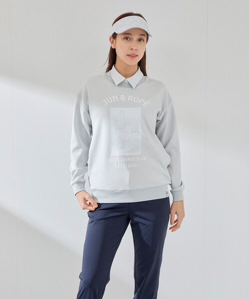 セール】【UVカット】【接触冷感】フラミンゴグラフィックプルオーバー