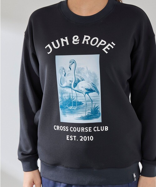 セール】【UVカット】【接触冷感】フラミンゴグラフィックプルオーバー