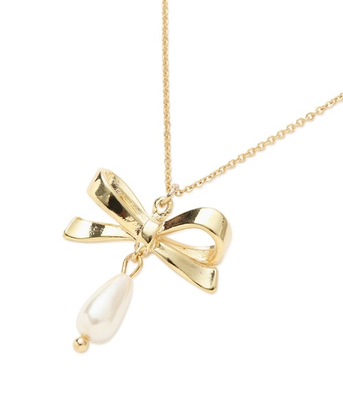 ◇リボンパールネックレス（ネックレス）｜JILL by JILL STUART