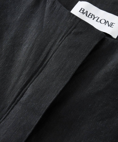 BABYLONE(バビロン)の「リネンレーヨンストレッチジレ(ベスト・レディース・キャメル/ブラック・38inch/36inch)」の11枚目の写真
