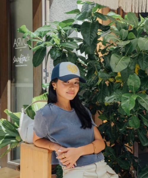 ROXY(ロキシー)の「ROXY/ロキシー キャップ ROXY×NANAHA CAP ROXY CRUISERS x Nanaha RCP252609T(キャップ・レディース・ブラック/ブラウン/ネイビー・FREE)」の22枚目の写真