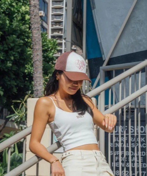 ROXY(ロキシー)の「ROXY/ロキシー キャップ ROXY×NANAHA CAP ROXY CRUISERS x Nanaha RCP252609T(キャップ・レディース・ブラック/ブラウン/ネイビー・FREE)」の10枚目の写真