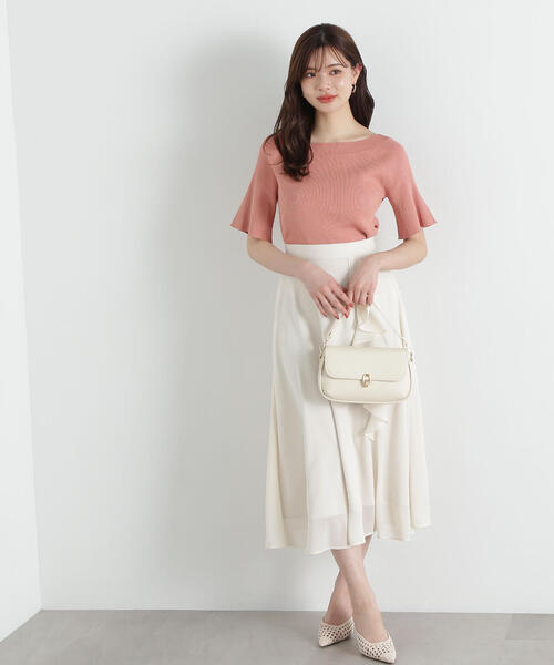 PROPORTION BODY DRESSING（プロポーションボディドレッシング）の「アシメラッフルフレアスカート / 1215120404（スカート・レディース・ホワイト系その他/ブルー/ネイビー・X-SMALL/SMALL/MEDIUM）」の12枚目の写真