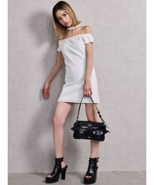 GYDA（ジェイダ）の「GDチャームpocket BAG（ハンドバッグ・レディース・オフホワイト/ブラック・FREE）」の16枚目の写真