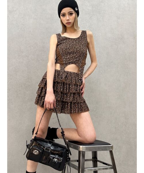 GYDA（ジェイダ）の「GDチャームpocket BAG（ハンドバッグ・レディース・オフホワイト/ブラック・FREE）」の3枚目の写真