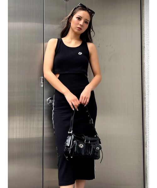 GYDA（ジェイダ）の「GDチャームpocket BAG（ハンドバッグ・レディース・オフホワイト/ブラック・FREE）」の5枚目の写真