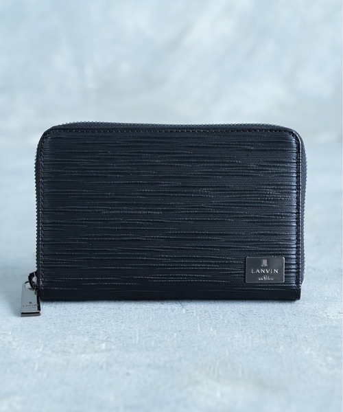 LANVIN en Bleu（ランバンオンブルー）の「【LANVIN en Bleu/ランバン オン ブルー】 アドニス ミドルウォレット（財布・メンズ・ホワイト/ネイビー/ブラック・FREE）」の4枚目の写真