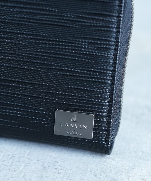 LANVIN en Bleu（ランバンオンブルー）の「【LANVIN en Bleu/ランバン オン ブルー】 アドニス ミドルウォレット（財布・メンズ・ホワイト/ネイビー/ブラック・FREE）」の5枚目の写真