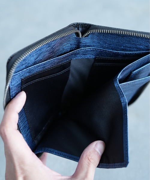 LANVIN en Bleu（ランバンオンブルー）の「【LANVIN en Bleu/ランバン オン ブルー】 アドニス ミドルウォレット（財布・メンズ・ホワイト/ネイビー/ブラック・FREE）」の9枚目の写真