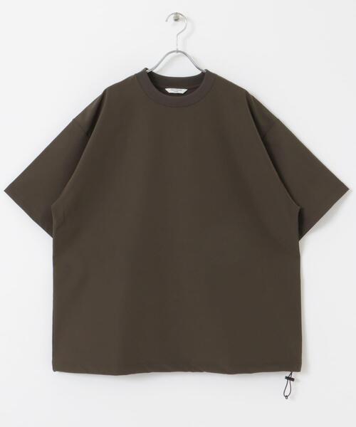 URBAN RESEARCH DOORS(アーバンリサーチドアーズ)の「『吸水速乾/UVカット/防シワ』ダブルクロス ストレッチプルオーバー(Tシャツ/カットソー・メンズ・ブラック/オフホワイト/チャコールグレー/ブラウン・MEDIUM/LARGE)」の21枚目の写真