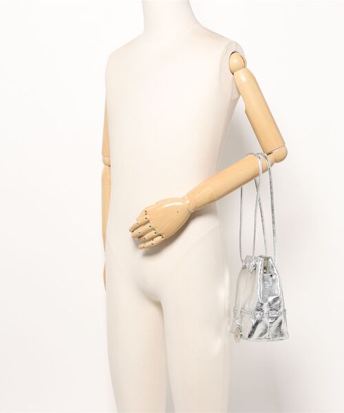 marco masi（マルコマージ）の「【MARCO MASI/マルコ・マージ】巾着　ショルダーバッグ　バケツバッグ　スタッズ（ショルダーバッグ・レディース・ブラック/アイボリー/シルバー・FREE）」の9枚目の写真