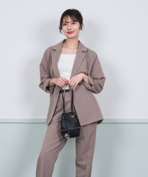 marco masi（マルコマージ）の「【MARCO MASI/マルコ・マージ】巾着　ショルダーバッグ　バケツバッグ　スタッズ（ショルダーバッグ・レディース・ブラック/アイボリー/シルバー・FREE）」の19枚目の写真