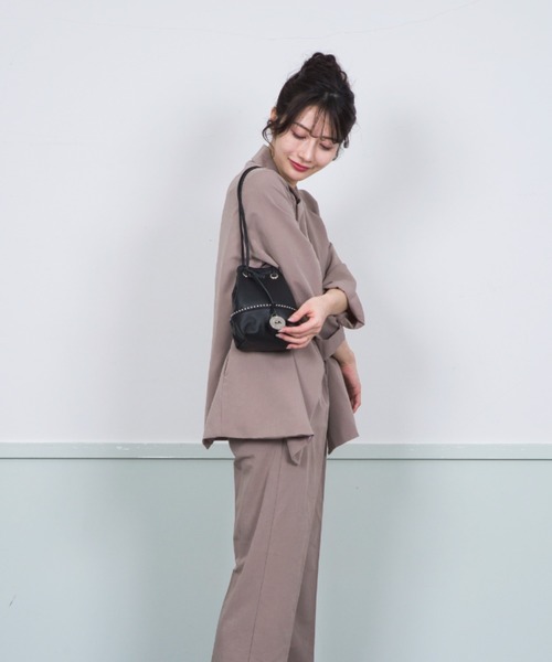 marco masi（マルコマージ）の「【MARCO MASI/マルコ・マージ】巾着　ショルダーバッグ　バケツバッグ　スタッズ（ショルダーバッグ・レディース・ブラック/アイボリー/シルバー・FREE）」の20枚目の写真