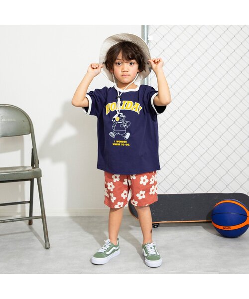 BREEZE（ブリーズ）の「【ジュニア対応】NEWシェフハーフパンツ（その他パンツ・キッズ・チェック/インディゴブルー/オレンジ/ストライプ/イエロー/ブラック/レインボー/レッド/ブラウン/グリーン/ブルー/オフホワイト/アイボリー・80/90/100/110/120/130/140/150）」の17枚目の写真