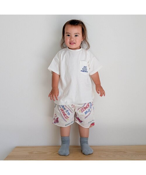 BREEZE（ブリーズ）の「【ジュニア対応】NEWシェフハーフパンツ（その他パンツ・キッズ・チェック/インディゴブルー/オレンジ/ストライプ/イエロー/ブラック/レインボー/レッド/ブラウン/グリーン/ブルー/オフホワイト/アイボリー・80/90/100/110/120/130/140/150）」の20枚目の写真