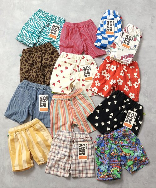 BREEZE（ブリーズ）の「NEWシェフハーフパンツ（その他パンツ・キッズ・チェック/インディゴブルー/オレンジ/ストライプ/イエロー/ブラック/レインボー/レッド/ブラウン/グリーン/ブルー/オフホワイト/アイボリー・80/90/100/110/120/130/140/150）」の15枚目の写真