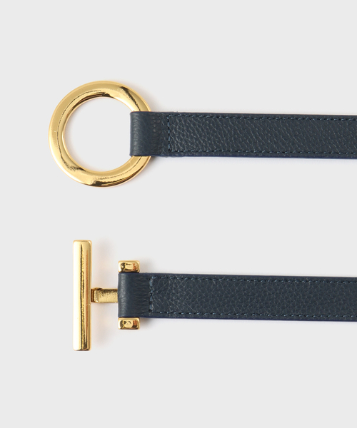 Spick & Span(スピックアンドスパン)の「ATELIER AMBOISE/アトリエ アンボワーズ サークルバックルベルト(ベルト・レディース・ネイビー・75)」の2枚目の写真