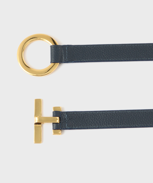 Spick & Span(スピックアンドスパン)の「ATELIER AMBOISE/アトリエ アンボワーズ サークルバックルベルト(ベルト・レディース・ネイビー・75)」の3枚目の写真