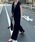 Ameri�i�A�����j�́uMEDI RUFFLE KNIT ROMPERS�i�T���y�b�g/�I�[�o�[�I�[���j�v�b�u���b�N