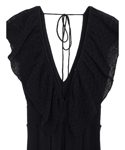 サロペット・オーバーオール・オールインワン AMERI MEDI RUFFLE KNIT ROMPERS セール】MEDI RUFFLE KNIT ROMPERS（サロペット/オーバーオール