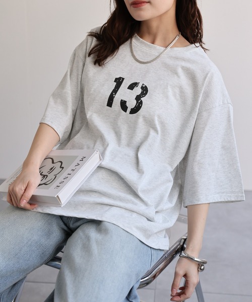 ap retro(アプレトロ)の「【選べる】BIGプリントTeeシャツ / フォトプリント / ロゴプリント(Tシャツ/カットソー・レディース・ブラック/カーキ/ブラック系その他/グレー/ホワイト系その他2/ホワイト/ベージュ系その他/ボルドー/ブラウン/オートミール/ネイビー/ベージュ・FREE)」の8枚目の写真