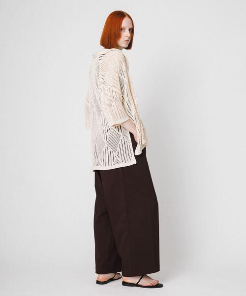 LAATO（ラート）の「lace knit jacket（その他アウター・レディース・ブラウン/オフホワイト・FREE）」の6枚目の写真