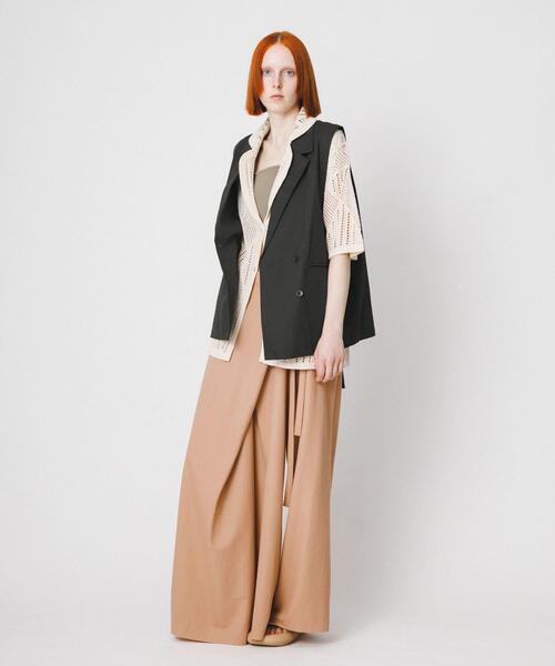 LAATO（ラート）の「lace knit jacket（その他アウター・レディース・ブラウン/オフホワイト・FREE）」の7枚目の写真