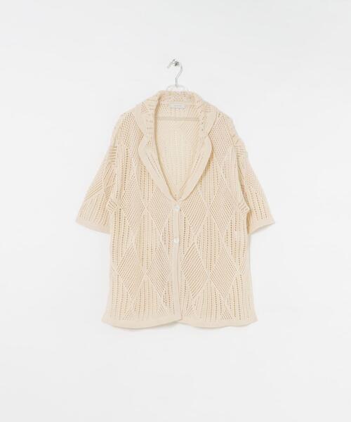 LAATO（ラート）の「lace knit jacket（その他アウター・レディース・ブラウン/オフホワイト・FREE）」の12枚目の写真