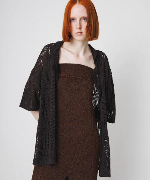 LAATO（ラート）の「lace knit jacket（その他アウター・レディース・ブラウン/オフホワイト・FREE）」の15枚目の写真