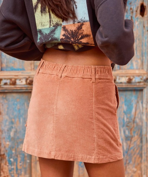 ROXY（ロキシー）の「ROLL WITH IT CORD /ロキシーコーデュロイスカート（スカート・レディース・オレンジ・MEDIUM/SMALL）」の9枚目の写真