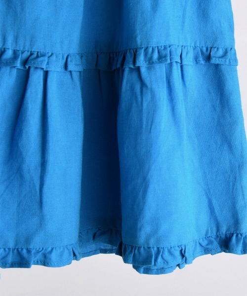 moimoln（モイモルン）の「リネンノースリーブワンピース（ワンピース・キッズ・ブルー・80ｃｍ/100cm/110cm/90cm）」の4枚目の写真