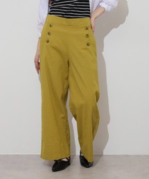 BRODIAEA 麻ストレッチワイドパンツ